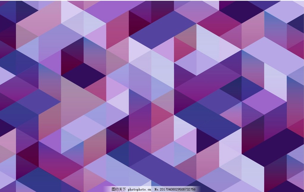 几何菱形格纹图形,紫色 无缝背景 几何图形 斜纹图案-图行天下图库