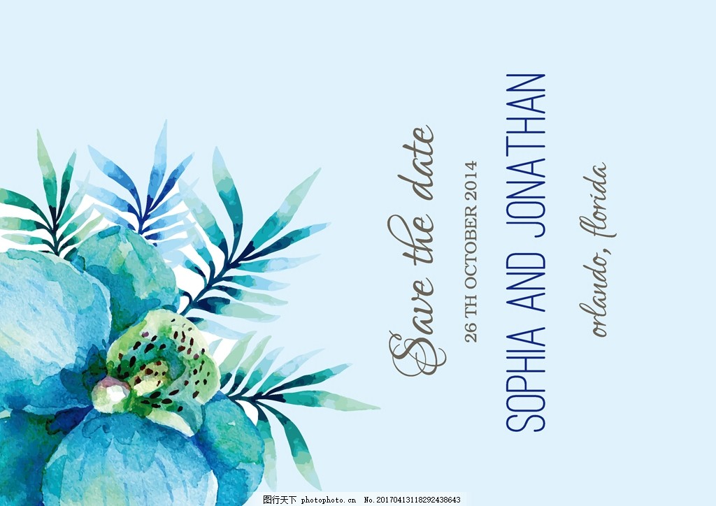 小清新蓝色背景