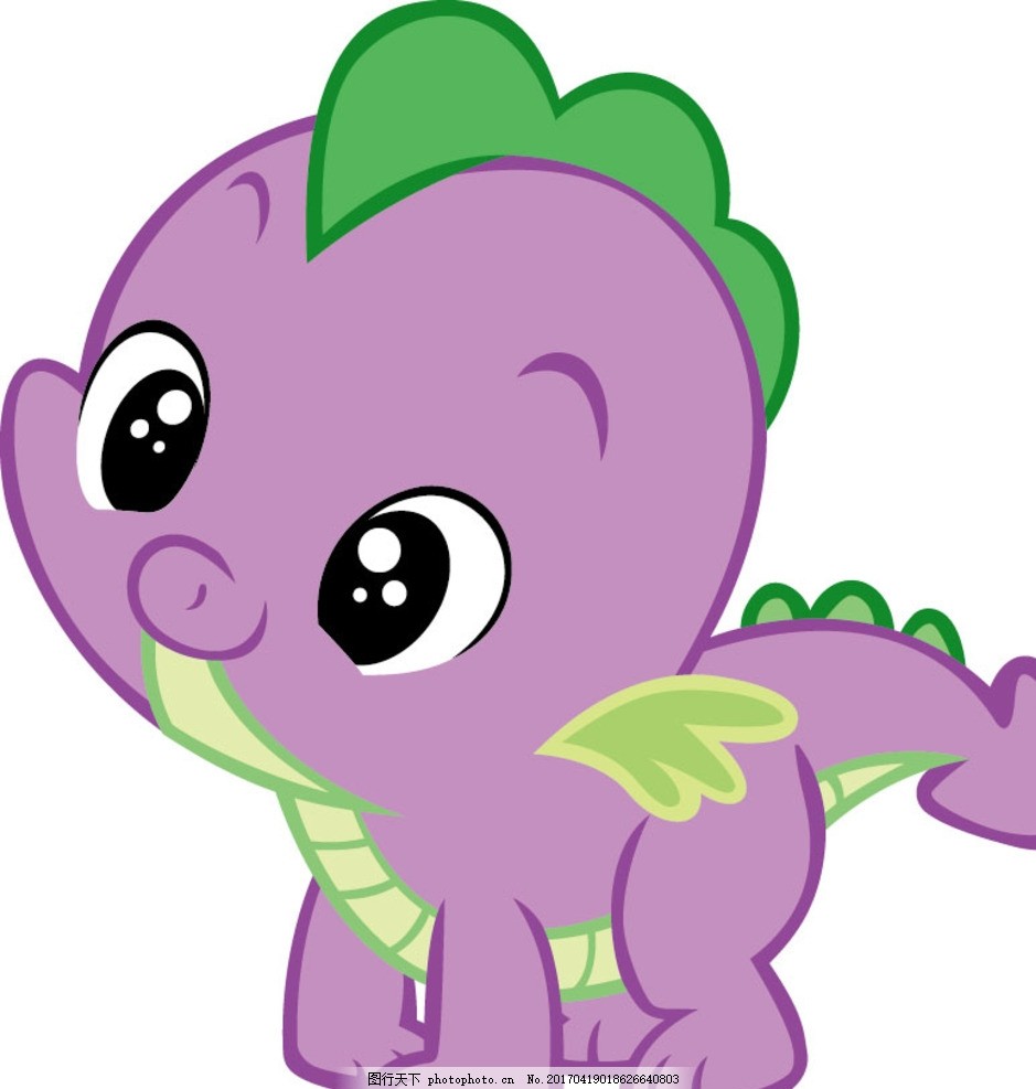 Q版卡通小恐龙图片_其他_动漫卡通_图行天下