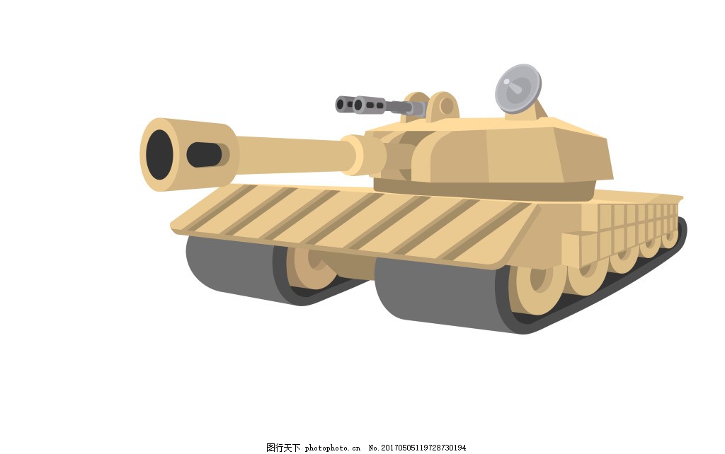 矢量战斗坦克EPS,卡通交通工具矢量图片下载