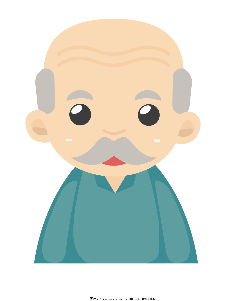 时尚老爷爷EPS 卡通人物图标图片下载 工作 人