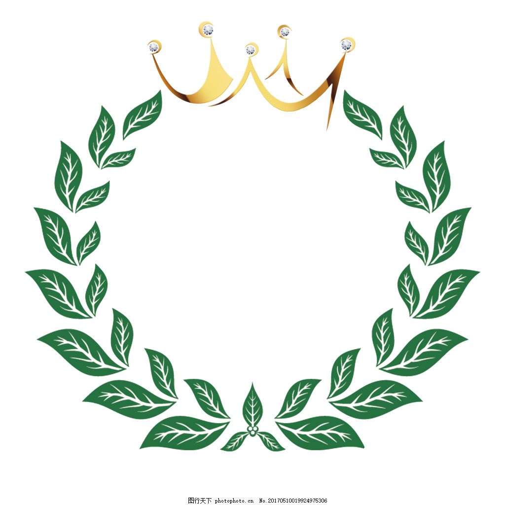 皇冠树叶logo图片
