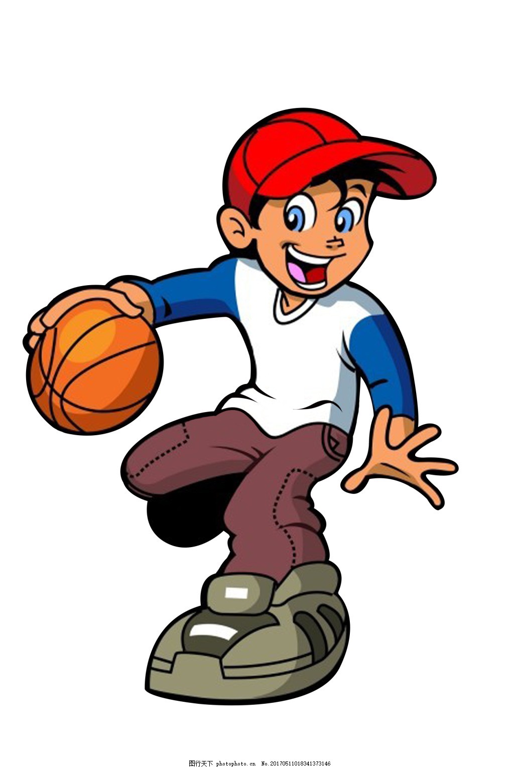 打篮球的少年图片