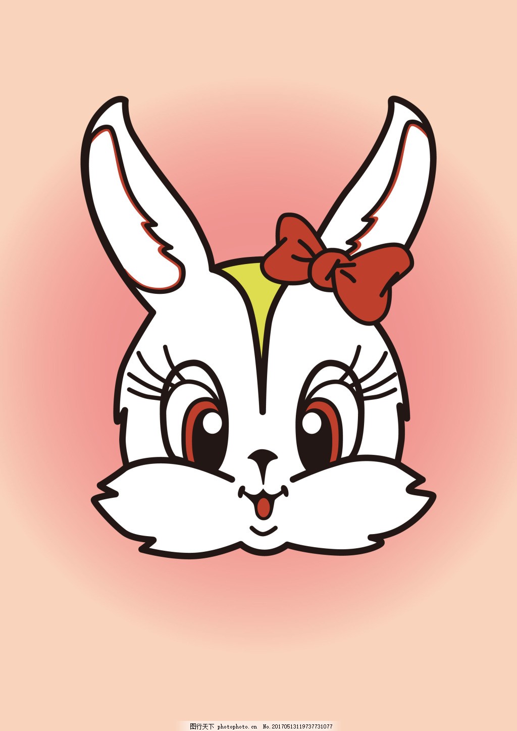 小清新动物手绘可爱兔子图片素材免费下载 - 觅知网