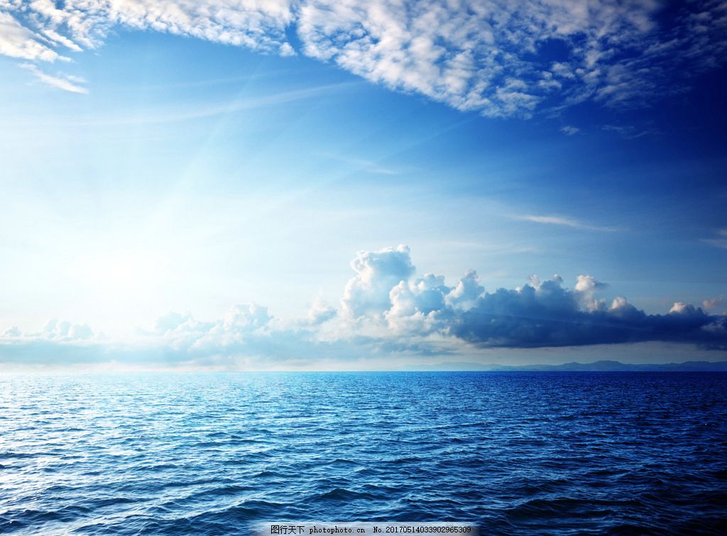 蓝色海景高清摄影自然风光壁纸(10)