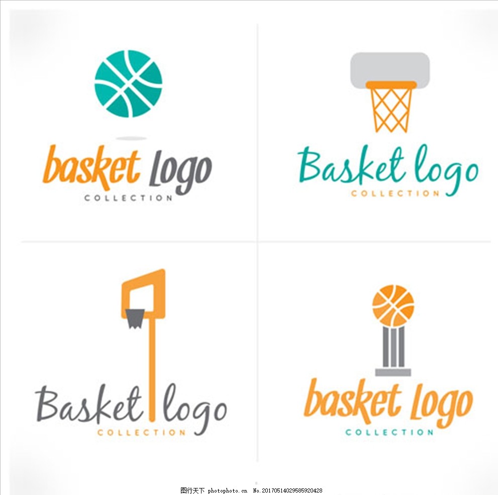 篮球比赛培训俱乐部LOGO标志,篮球海报 篮球赛海报-图行天下图库