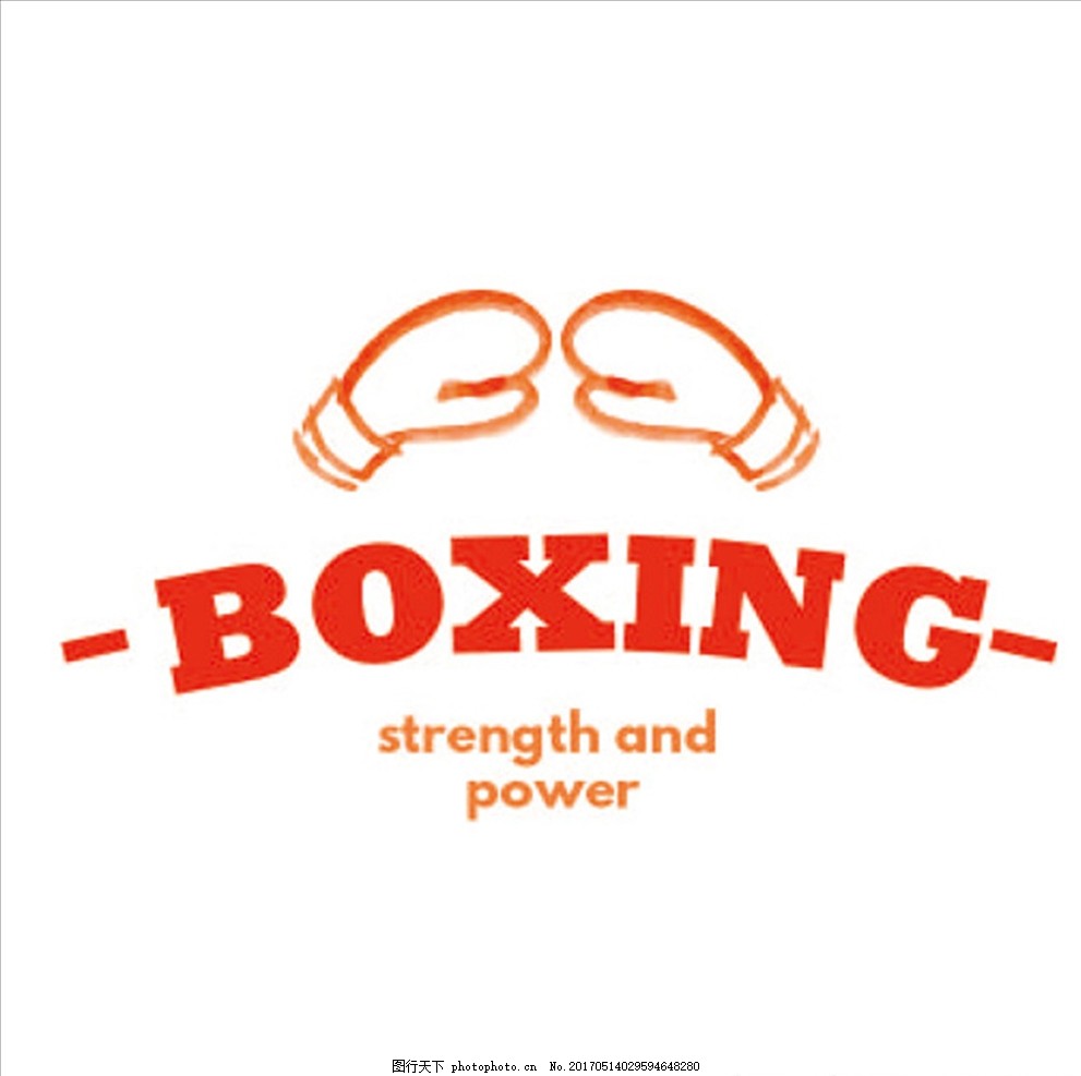 水彩拳击比赛培训俱乐部标志,拳击海报 拳击展