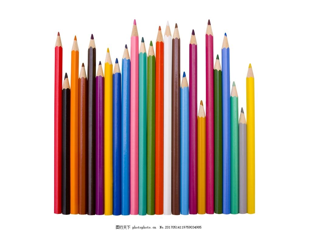 彩色铅笔背景图片,蜡笔-图行天下图库