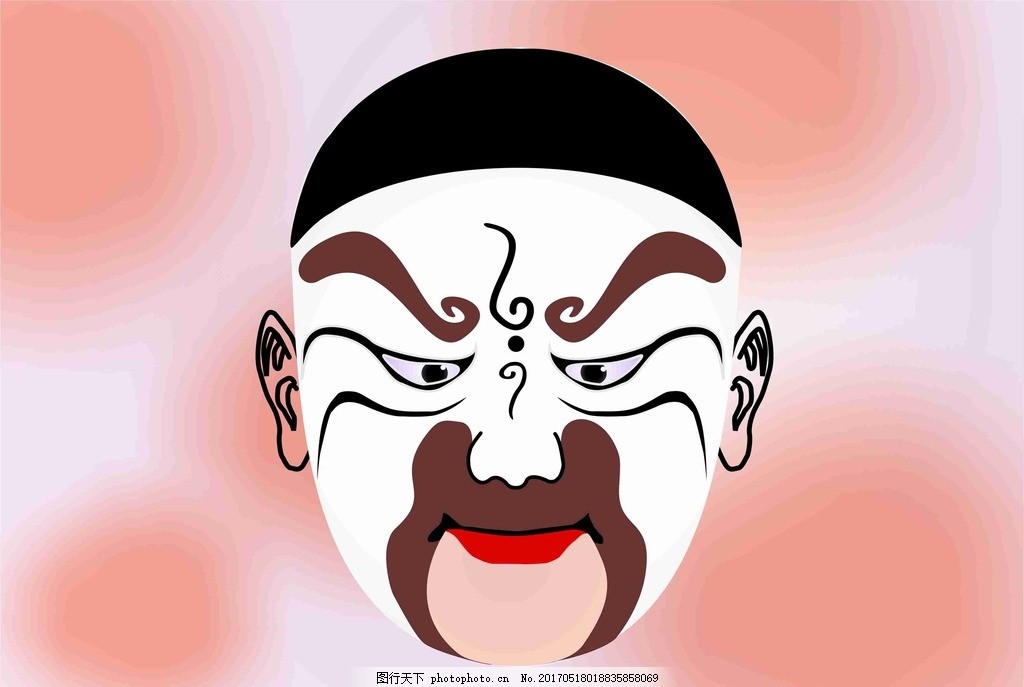脸谱-孙权 脸谱孙权 京剧 国策 传统 矢量 头像 背景图片