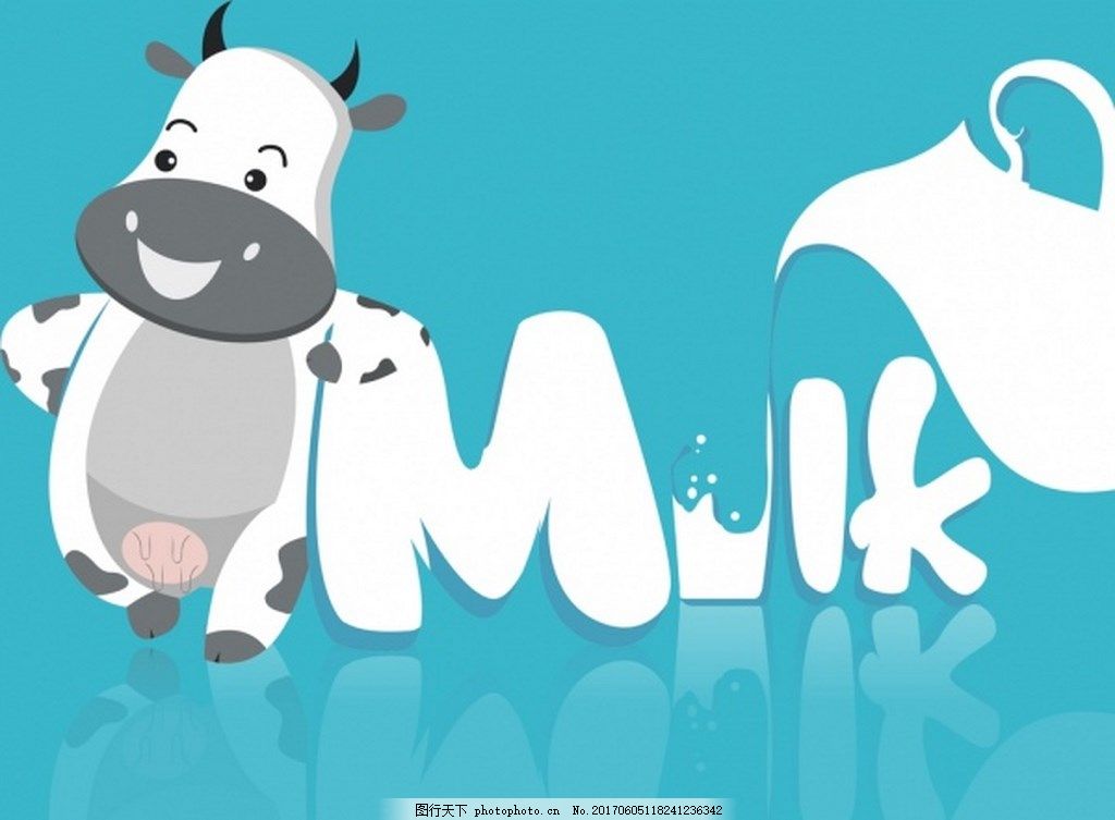 milk牛奶广告背景