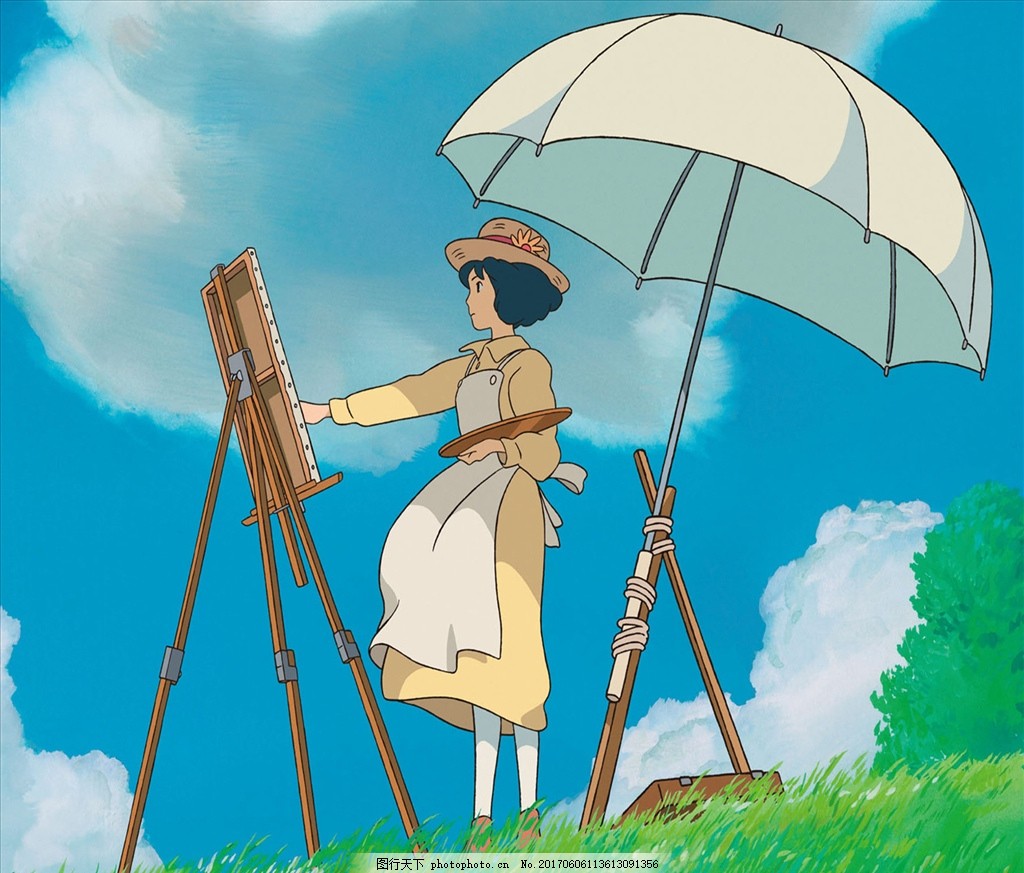 手绘漫画窗户cg美术动漫人物动漫动画设计图片素材