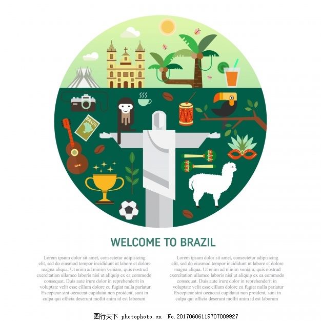 巴西背景设计,音乐 派对 足球 颜色 庆典 节日 事