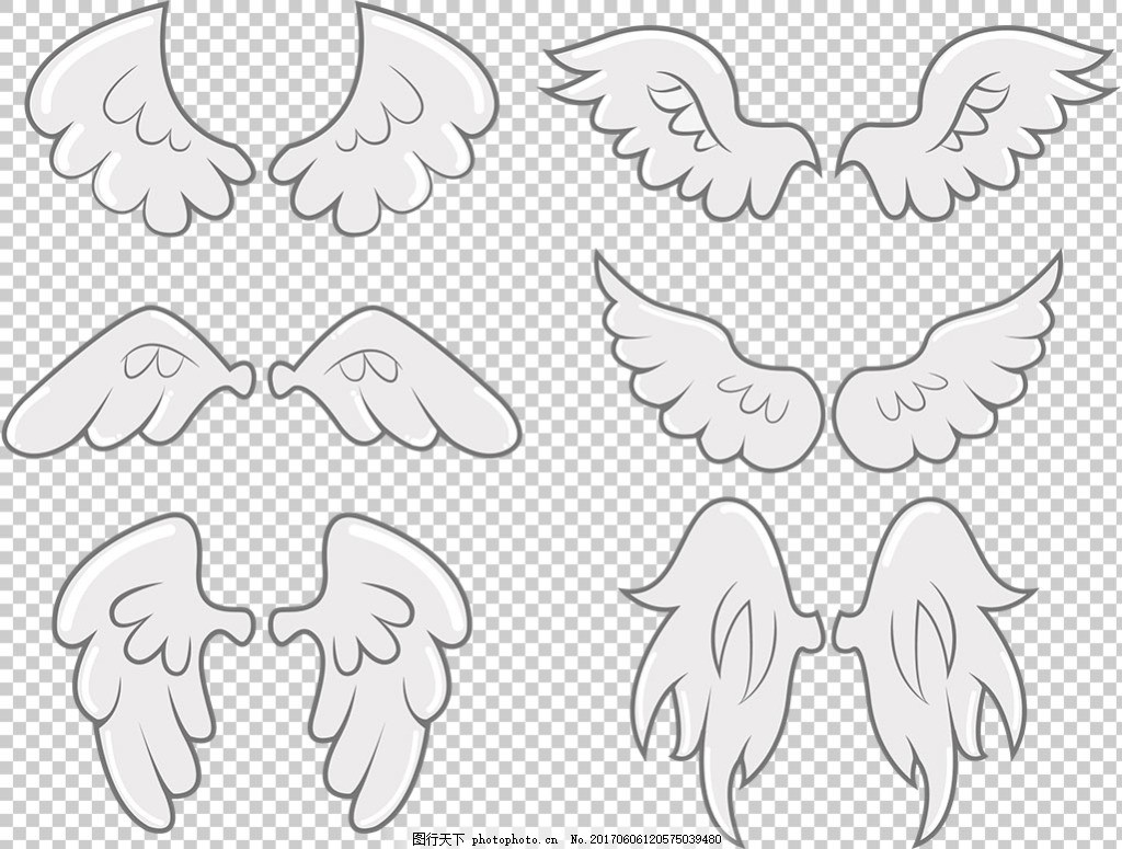 简笔画天使的翅膀画法内容图片展示_简笔画天使的翅膀画法图片下载
