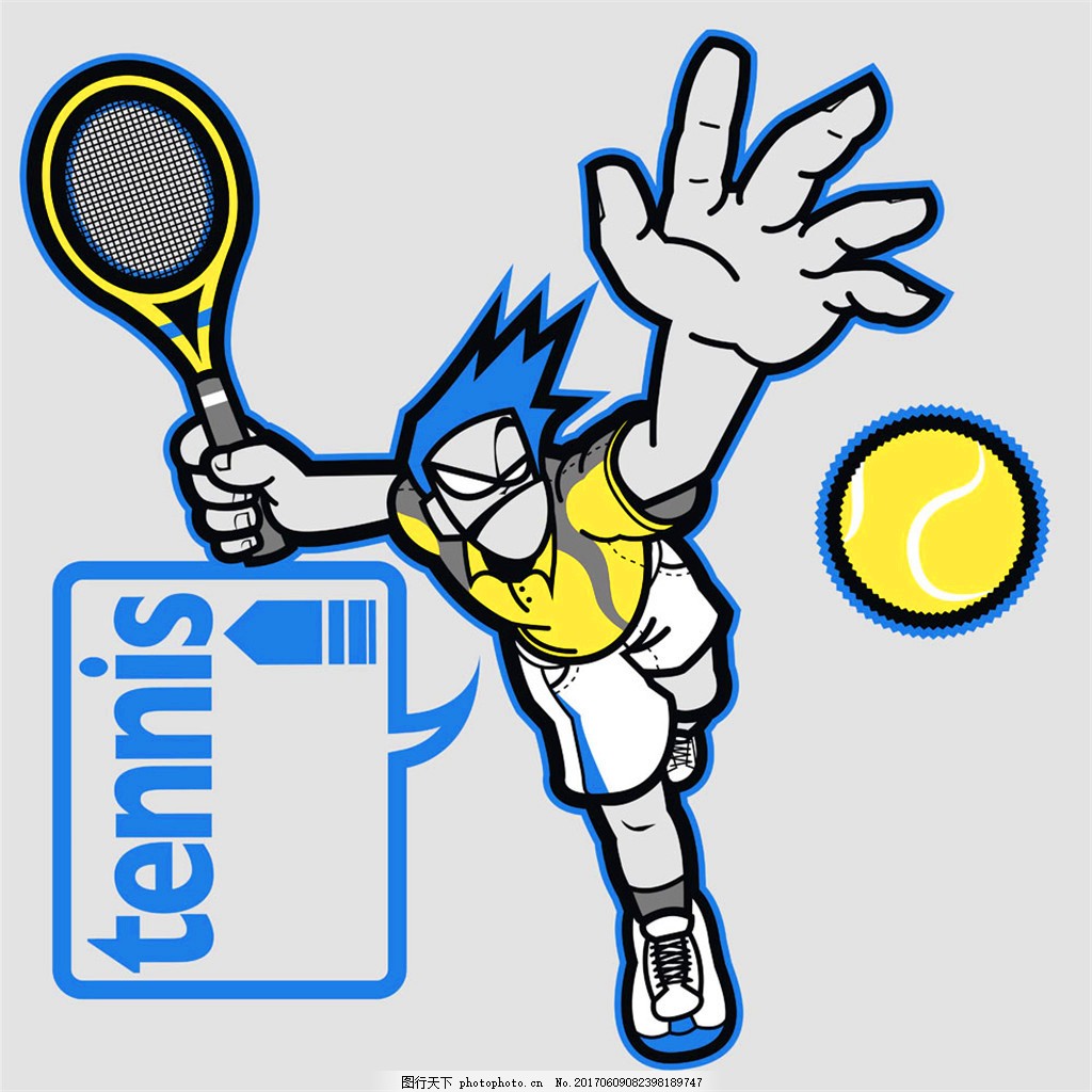网球-卡通人物设计图__动漫人物_动漫动画_设计图库_昵图网nipic.com