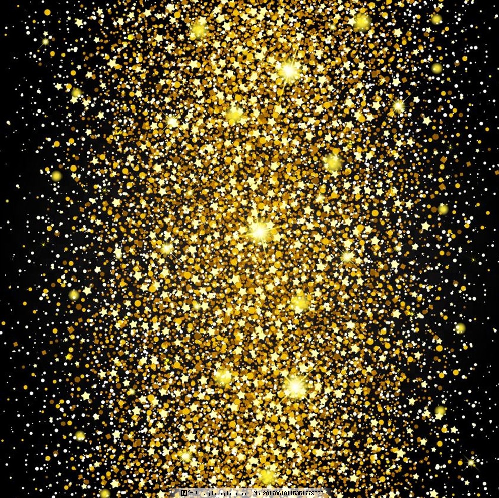 金色粒子背景,金属 光泽 光斑 金灿灿 漂亮底色 光点-图行天下图库