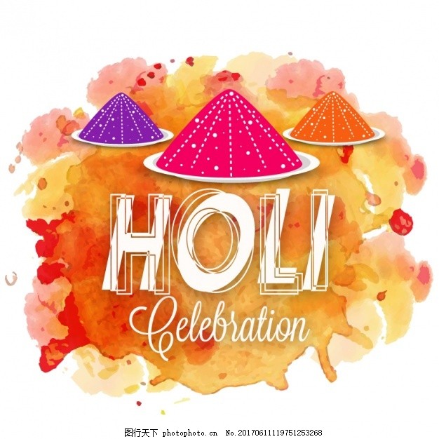 水彩背景为节日的颜色,爱 一方面 颜料 春天 庆