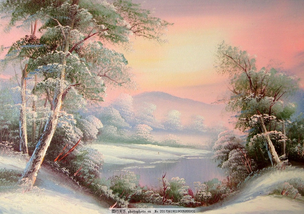 装饰画 油画 画 欧美 欧式 现代 家装 家庭 田园风 风景山水 古典 壁画 图 古典油画 唯美风景油画 风景画 油画艺术 西方油画 油画作品 油画壁纸 风景壁画 田园 流水生财 冬季 冬天 景色 山水 树林 高端 风景 设计艺术 绘画书法 TIF 设计 文化艺术 绘画书法 72DPI TIF