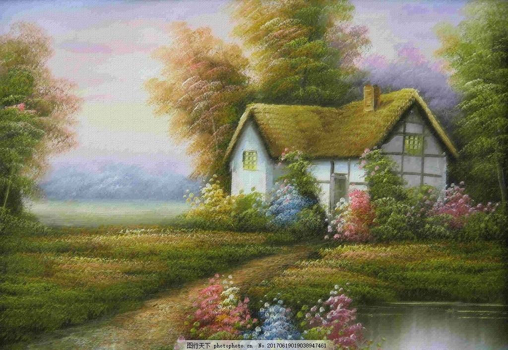 装饰画 油画 画 欧美 欧式 现代 家装 家庭 田园风 风景山水 古典 壁画 图 古典油画 唯美风景油画 风景画 油画艺术 西方油画 油画作品 流水生财 油画壁纸 风景壁画 田园 房子 房屋 山水 高端 风景 设计艺术 绘画书法 TIF 设计 文化艺术 绘画书法 96DPI TIF