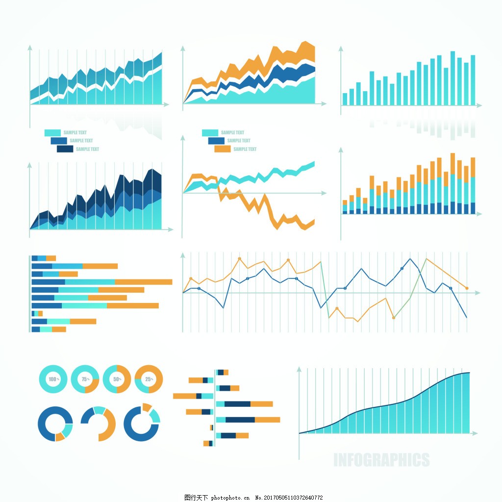 股票趋势箭头上升曲线矢量素材ppt图标分析元素图片_其他_PPT模板-图行天下素材网