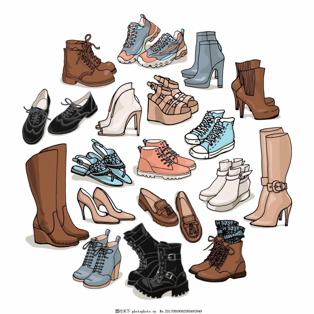 手绘鞋履效果图|服装|鞋类|SoooooLo - 原创作品 - 站酷 (ZCOOL)