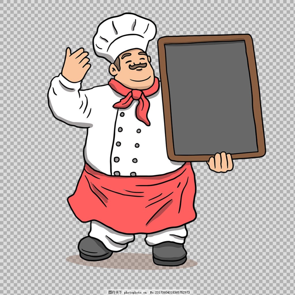 卡通可爱的厨师插画图片_动漫卡通_插画绘画-图行天下素材网