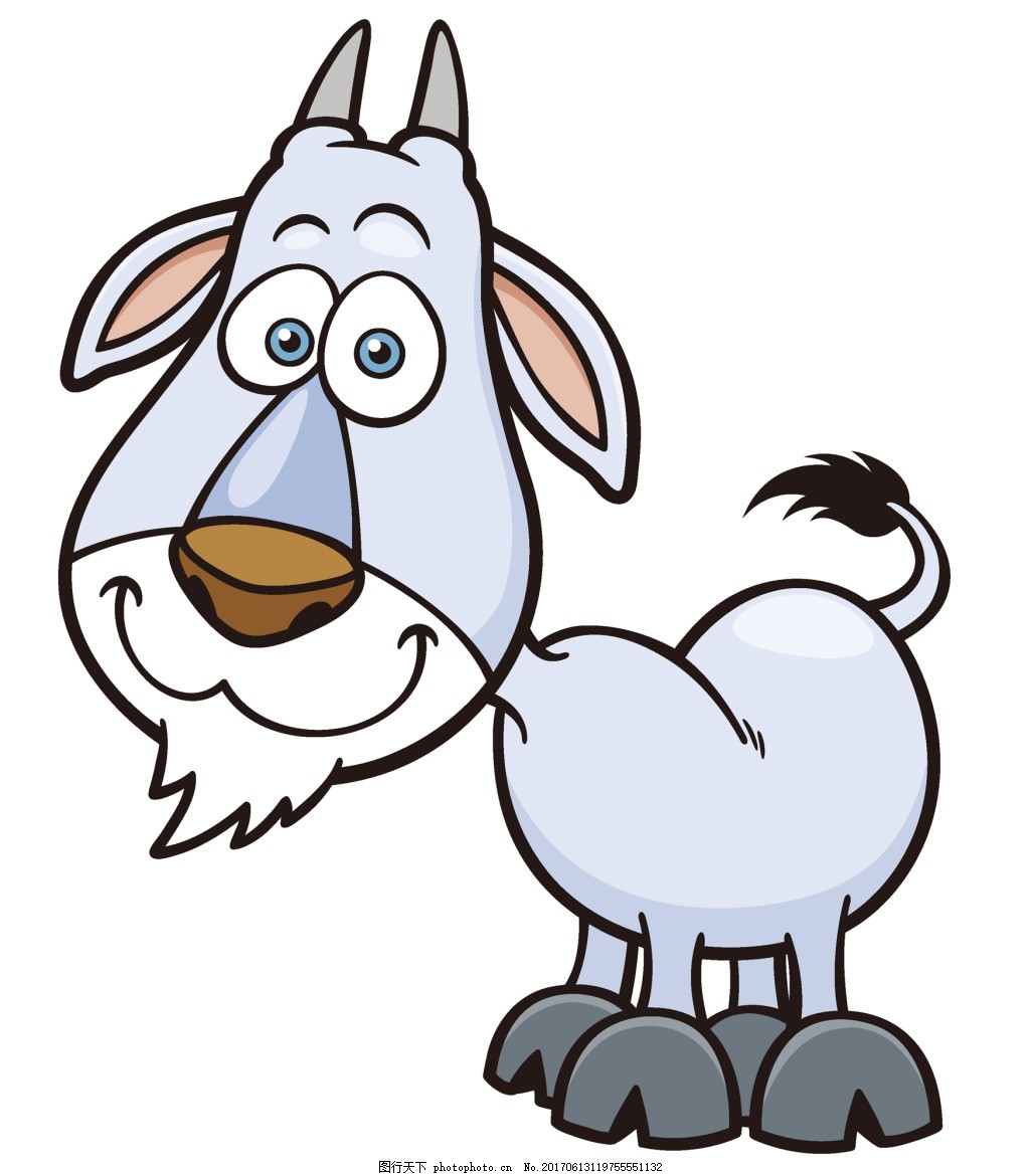 教你如何画一只山羊 儿童简笔画山羊的画法步骤图解教程 肉丁儿童网
